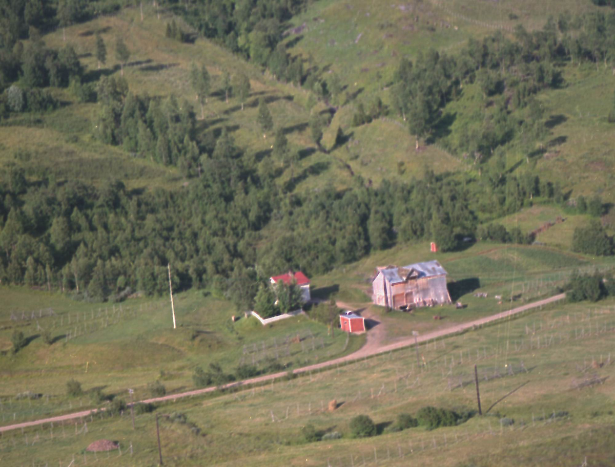 Flyfoto over Sørreisa kommune.