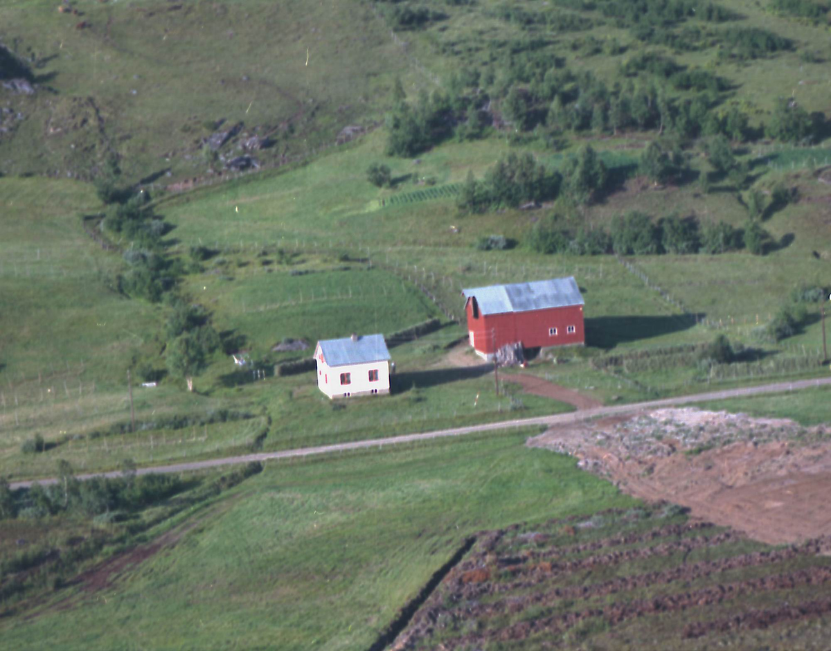 Flyfoto over Sørreisa kommune.