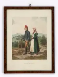 Dragter fra Röraas [Innrammet fargeplansje]