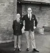 Kamratföreningens vänortsutbyte 11/9-13/9 1970. Fynske Livregementet, Odense.
Två fd fanjunkare vid I11, Oscar Ekman och Oskar Sandahl.