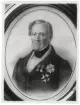 Porträtt på Landshövding Friherre Claes Bergenstråle. Jönköping född år 1787 och död år 1864.