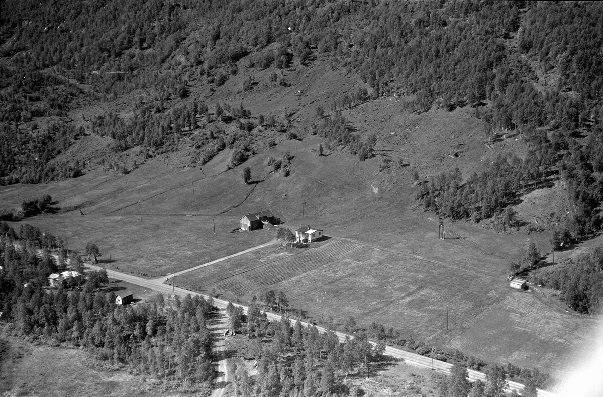 Flyfoto: Blomstrand, Brandmogreina 1956, Bardu kommune