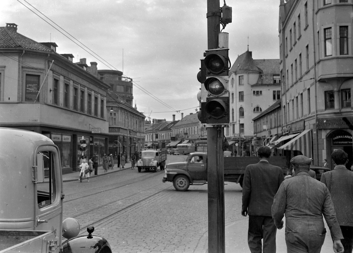 Trafikklys i Søndre gate og Kjøpmannsgata