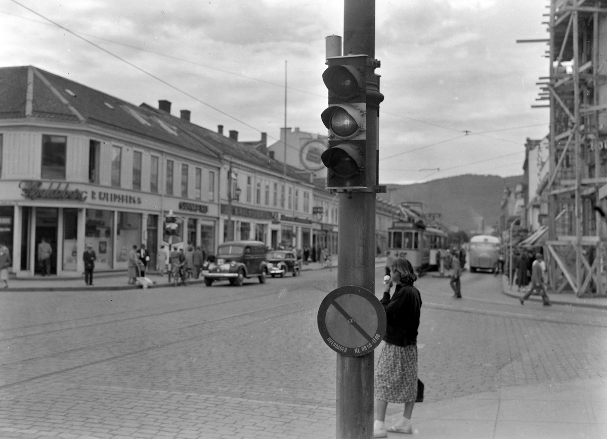 Trafikklys i Søndre gate og Kjøpmannsgata