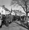 Första Maj 1941.
Demonstrationståget längs Storgatan, västerut vid Oxtorget.
