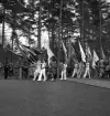 Gymnastikuppvisningen, 25/5 1941. 
Fanborgen tågar in på Värendsvallen.