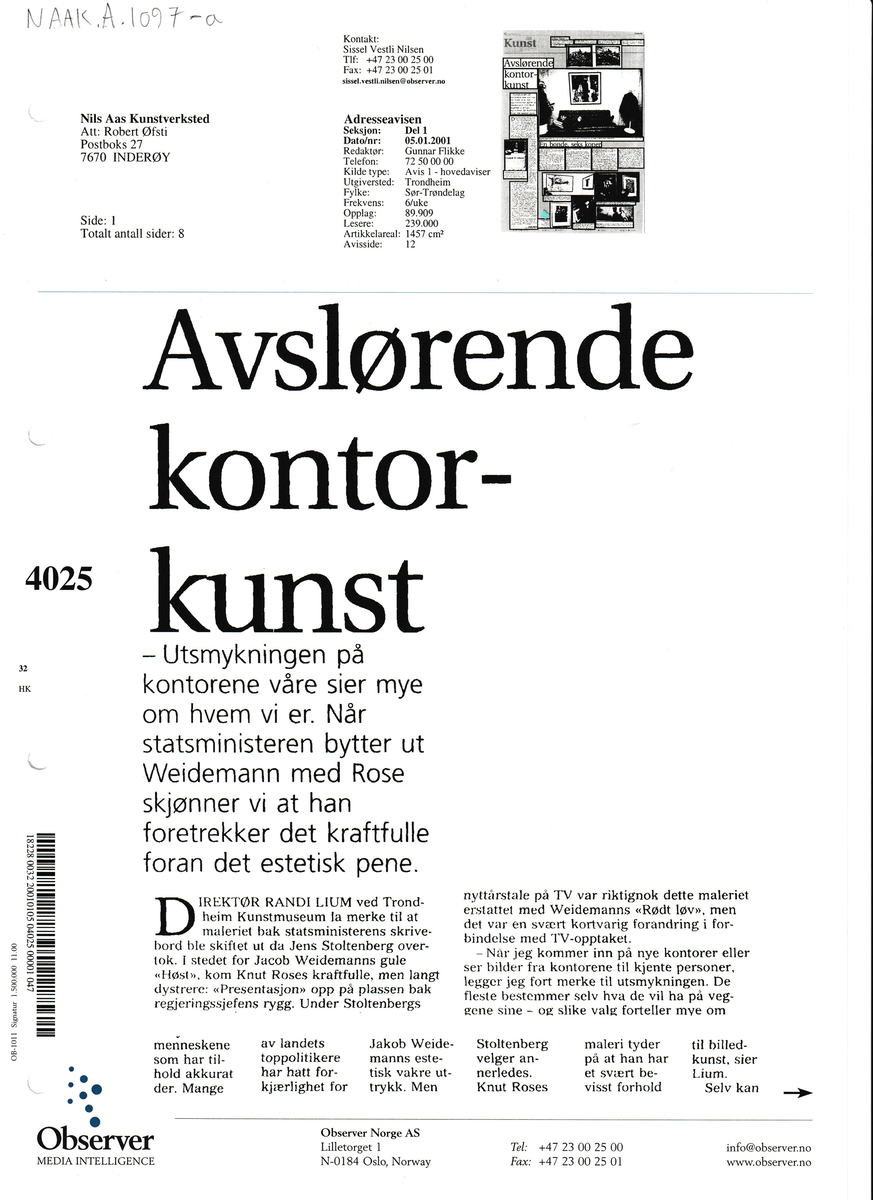 Foto kunst fra kontorer. 