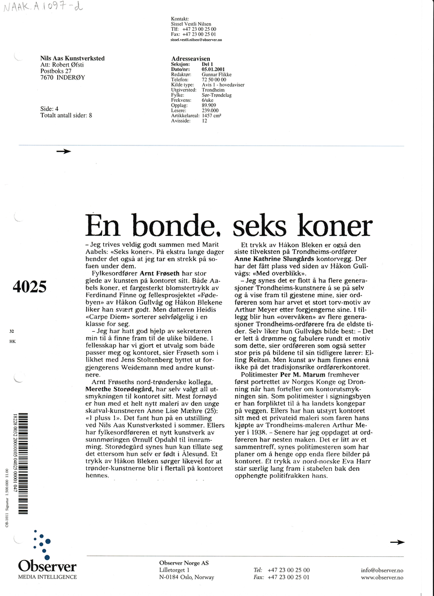 Foto kunst fra kontorer. 