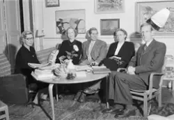 Nobelpristagare Curie besöker Uppsala 1950