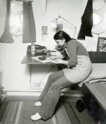 Isbrytaren SANKT ERIK. Salongsuppassare Yvonne Johansson i s