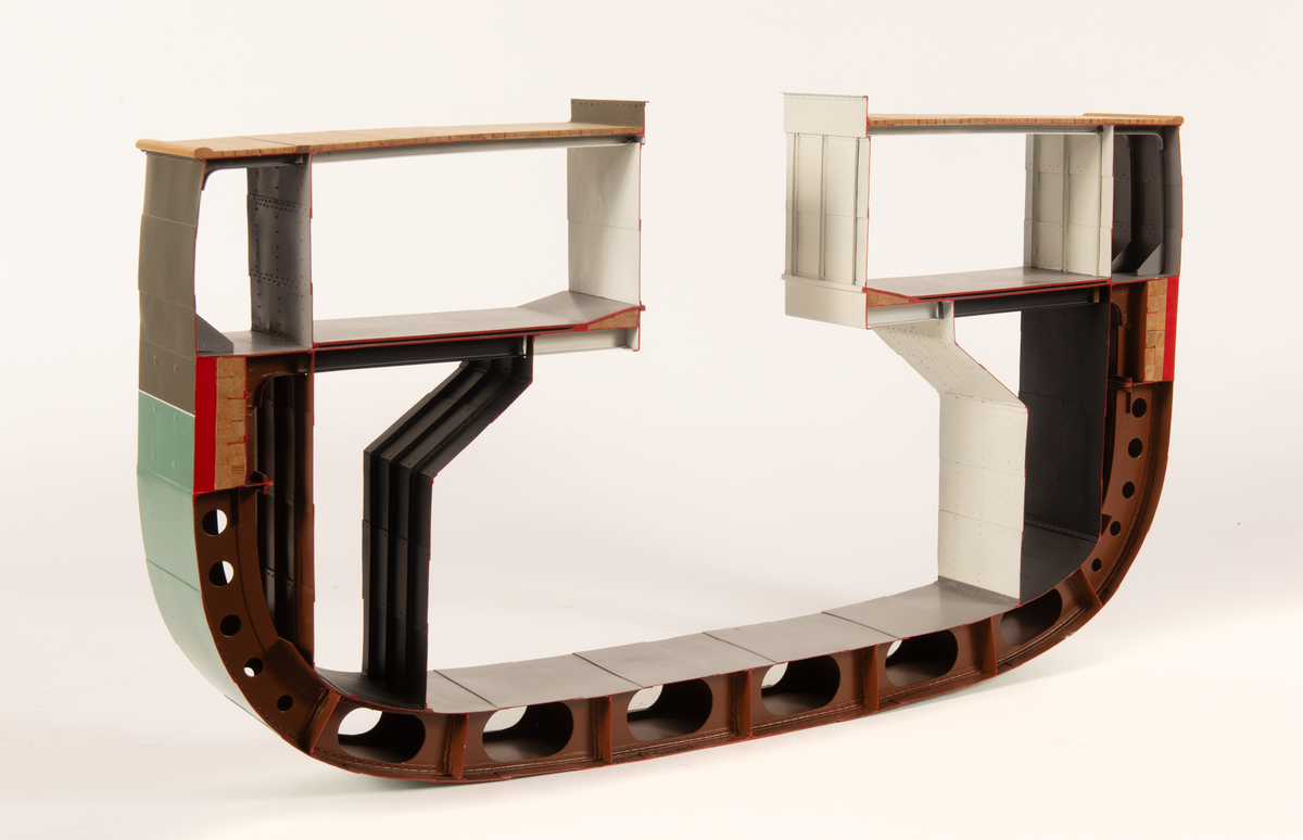 Midskeppssektion av pansarkeppet SVEA