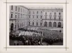 Uppvaktning för Oscar II vid Stockholms slott
