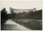 Reprofotografi - vy från Svandammen mot Uppsala slott
