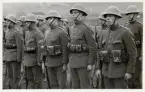 Saarbataljonen nr 34, 1934-35.
Mannarna har ställt upp sig. Tvåa fr.h.: Arne Molander, I11.