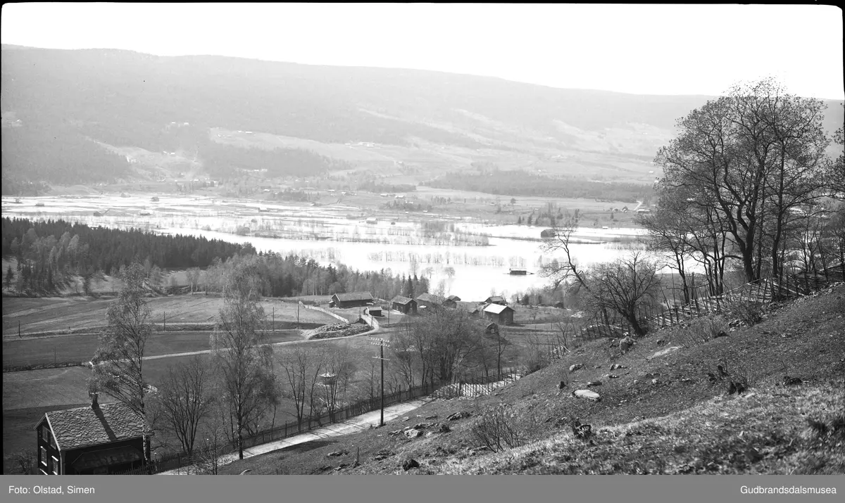 Jørstadmoen under flaumen 1934