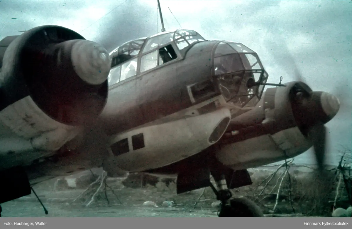 Fra 1. skvadron av fjernoppklaringsgruppe 124 (1.(F)/124). Junkers Ju ...