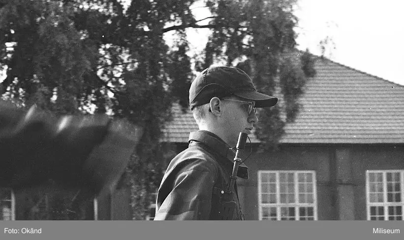 Högvaktsträning på kaserngården I 12.