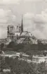 Vykort med Notre Dame-kyrkan i Paris, skrivet 1959-11-22.
