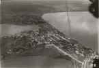 Jönköping sett från ballong. Foto: Kapten Yngve Stiernspetz, 1930-tal.