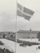 Uppställning på kaserngård i Eksjö.