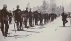 Norrbottens regemente I 19 på skidor, underofficersskola 1906.