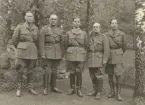 Gruppbild med officerare, uniform m/1939.