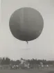 Ballongtjänst, soldater vid en rund ballong.