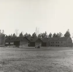 Marma, stallplan med södra stallarna och marketenteriet.