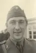 Porträtt av Alf Gunér, löjtnant vid Jönköpings-Kalmar regemente I 12, taget ca 1940.