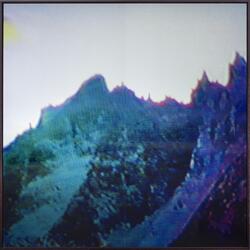 Mountain of the mind. Trolltindene [Lakk på aluminium/videom