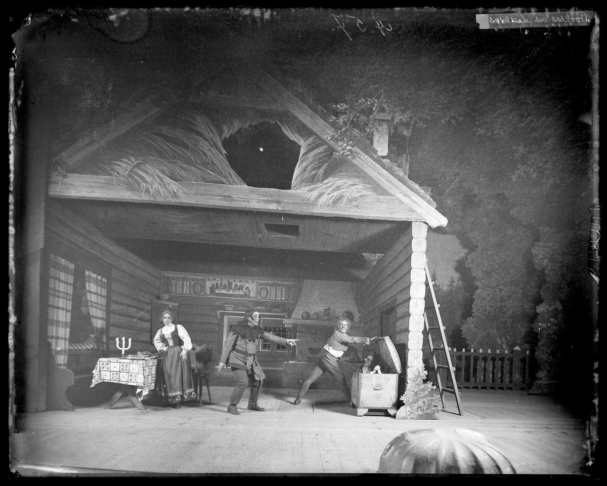 Stor-Klas och Lill-Klas, Svenska teatern 1899. Föreställningsbild ...