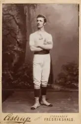 Portrett av turner Karl Gravdahl, forturner i Fredrikshald T