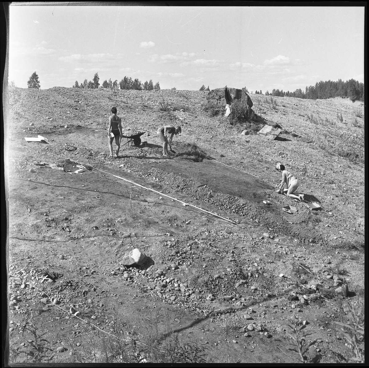 Romfartuna sn Äs RAÄ 119 Arkeologisk undersökning utförd av Vlm / Åke Hyenstrand och Ann Nilsson 1967
Grusåsen med gravfältet vid Äs.
Samhör med:  Inv.nr 18164