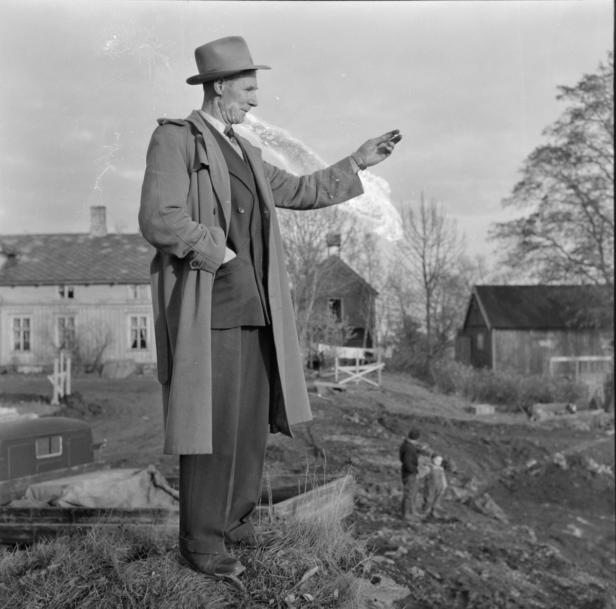 Opparbeidelse av tomt for Vanførehjemmet på Munkvoll gård