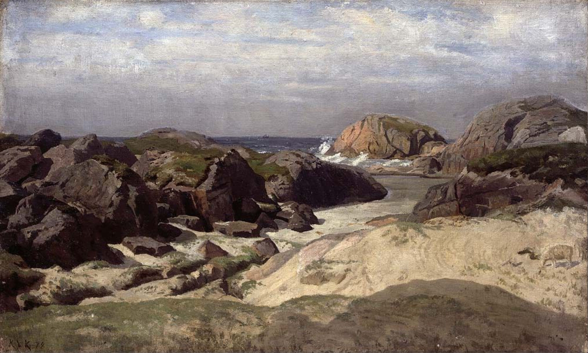 Studie fra Ogna på Jæren [Maleri]