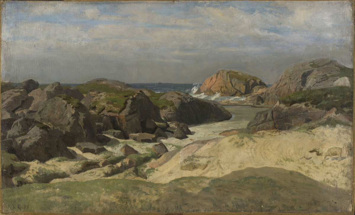 Studie fra Ogna på Jæren [Maleri]