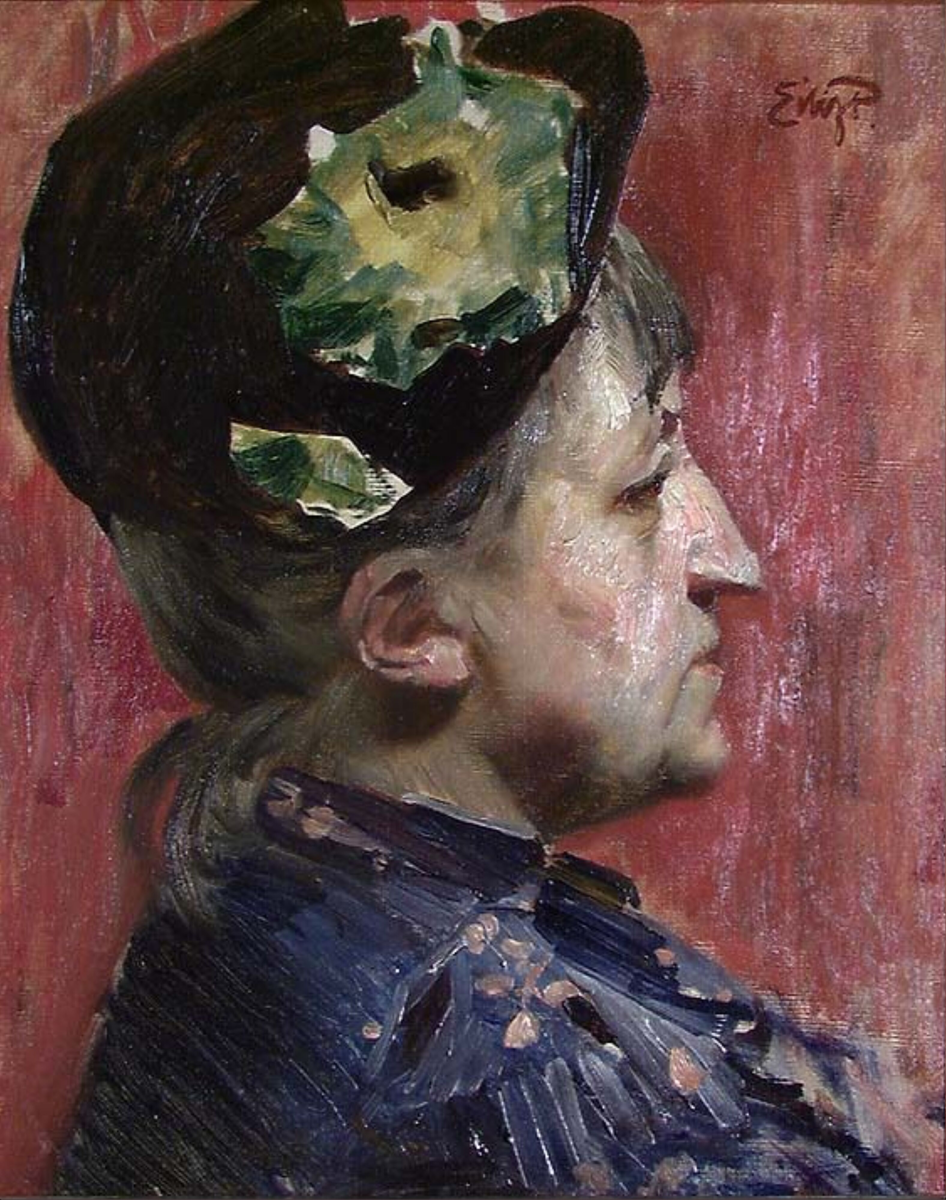 Malerinnen Kitty L. Kielland [Maleri]