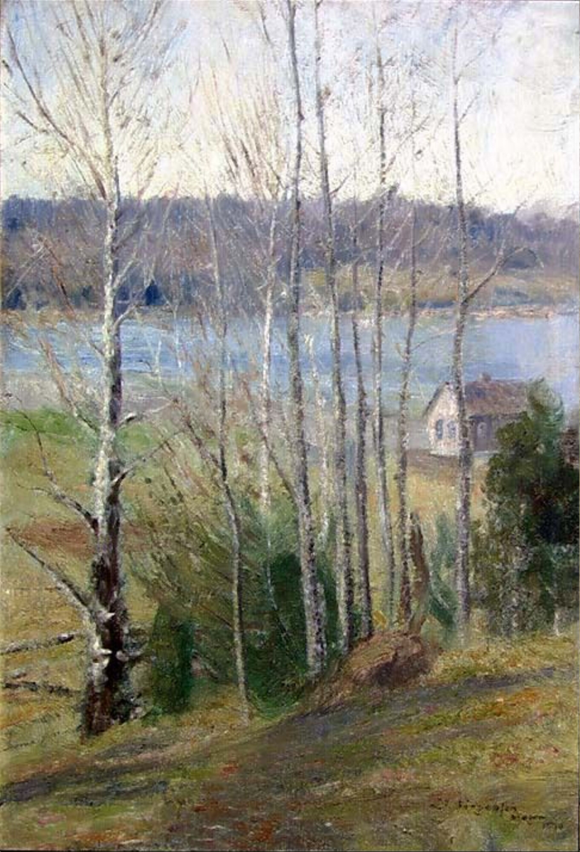 Vårsprett [Maleri]