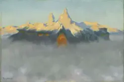 Der lå Soria Moria slott [Maleri]