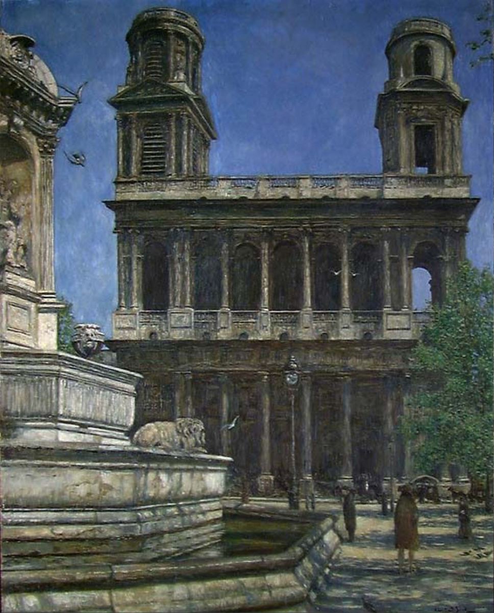 Saint-Sulpice i Paris [Maleri]
