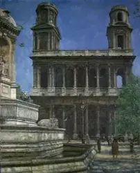 Saint-Sulpice i Paris [Maleri]