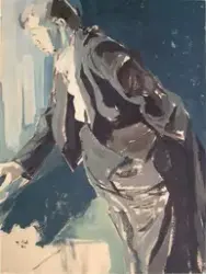 De eligerede menn. (Figurstudie til maleri i formannskapssal