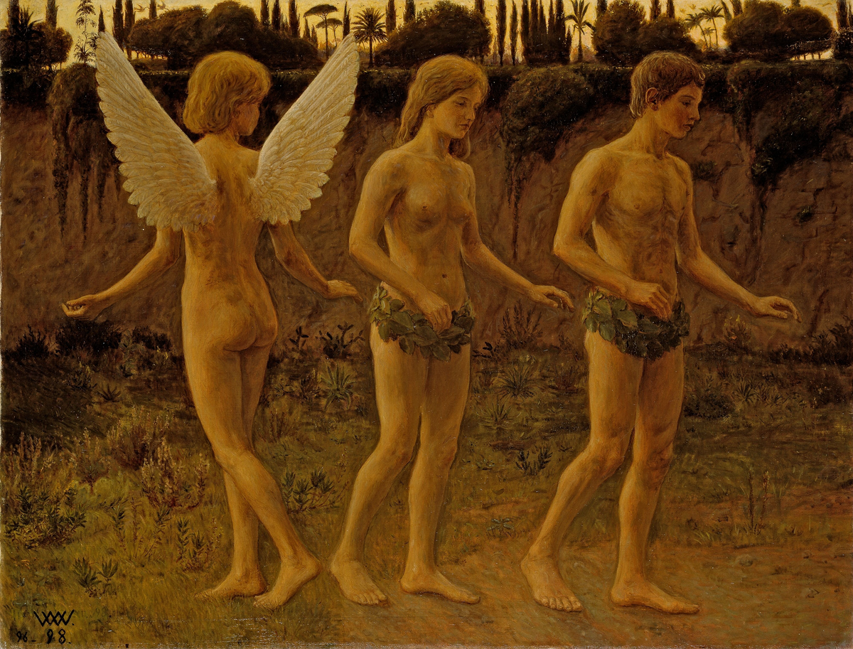 Utenfor paradismuren [Maleri]