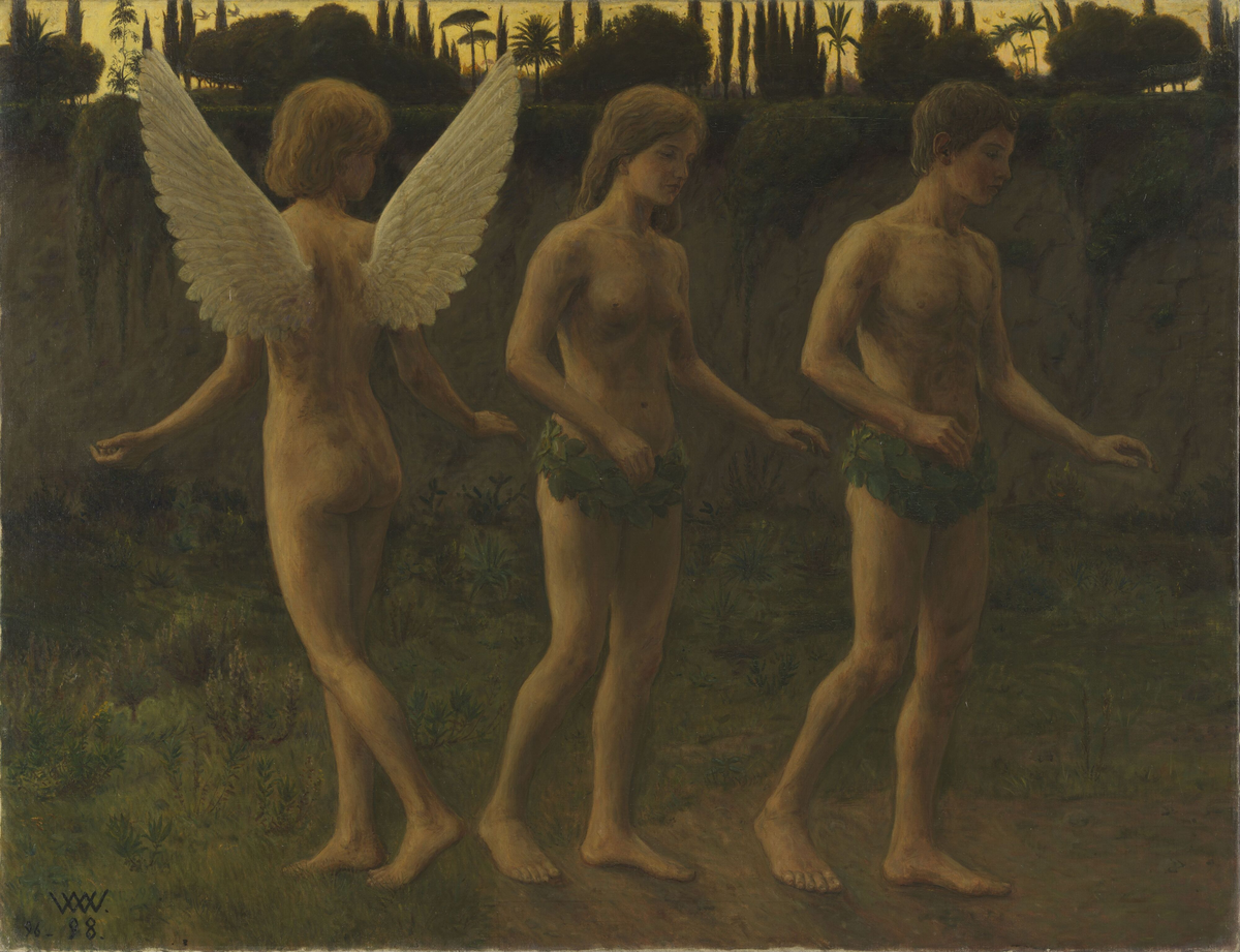 Utenfor paradismuren [Maleri]