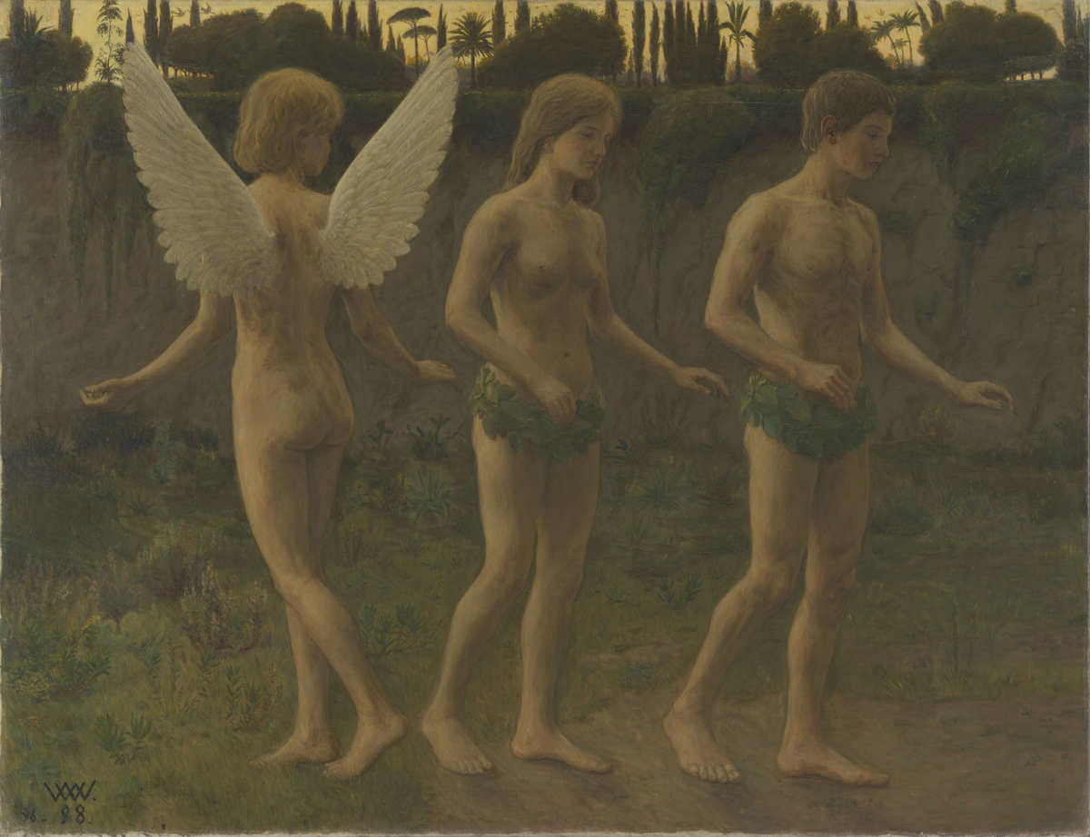 Utenfor paradismuren [Maleri]