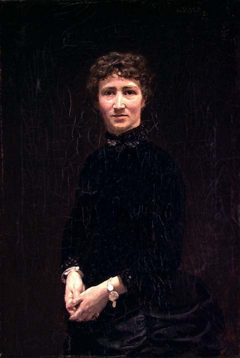 Kunstnerens søster Edel Elisabeth Bloch [Maleri]