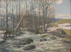 Vårdag ved Mesna [Maleri]