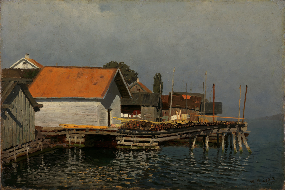 Fra Langesund [Maleri]