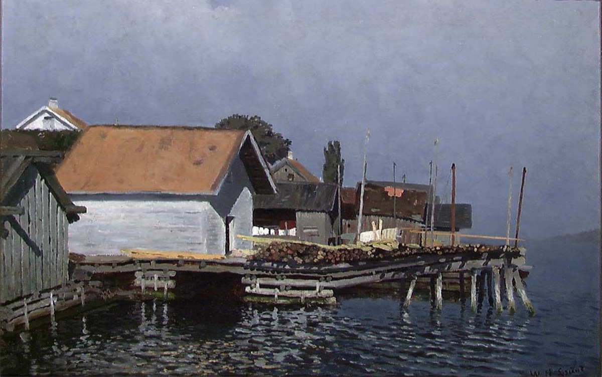 Fra Langesund [Maleri]