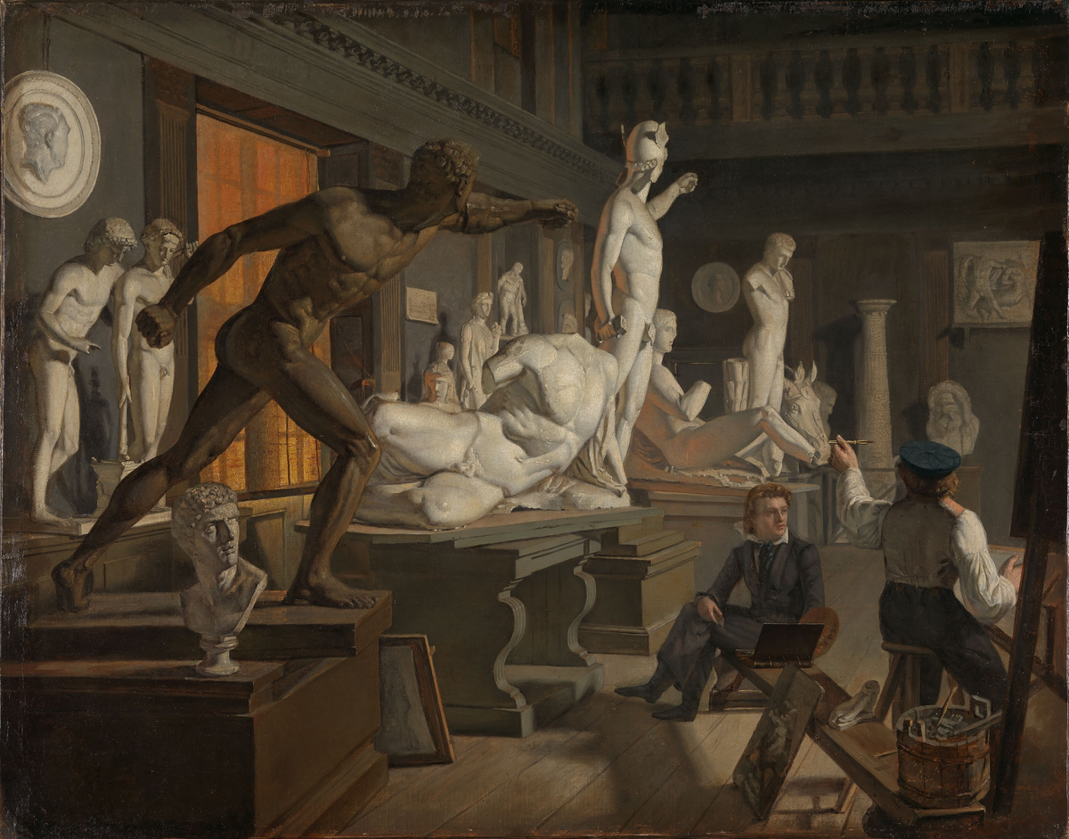 Fra Kunstakademiet i København [Maleri]